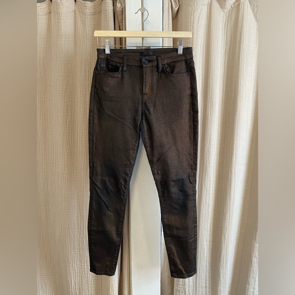 7 For All Mankind- Metallic Skinny Jeans- 26 - Picture 1 of 7